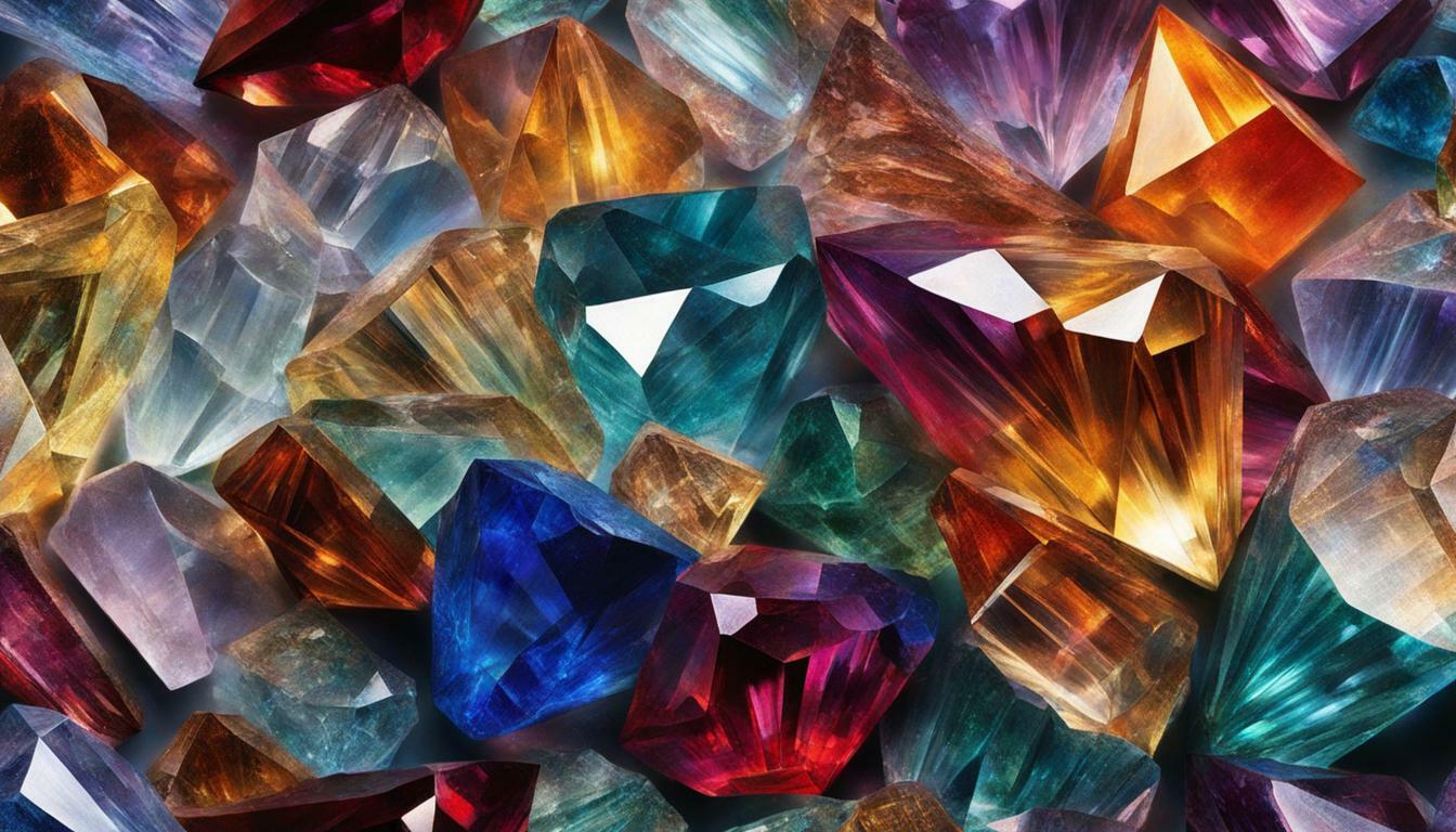 Colorful crystal illustration.