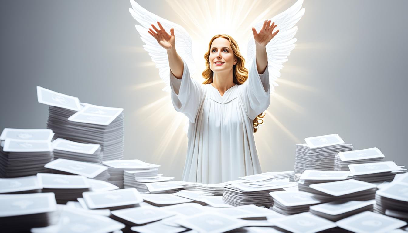 How do you choose questions for an angel card reading?