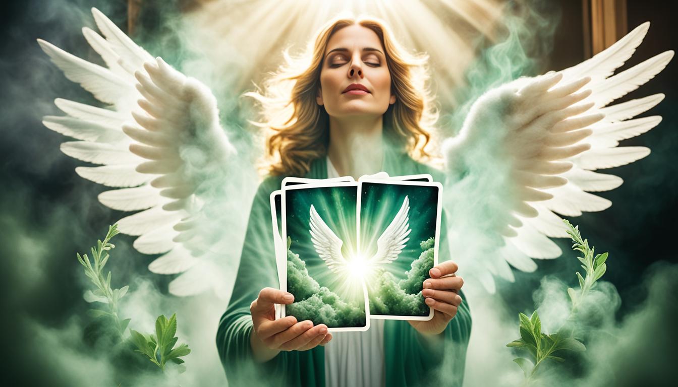 How do you cleanse angel cards with sage or incense?