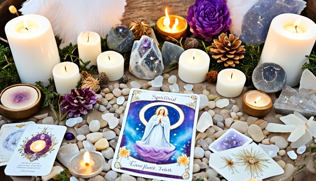 How do you create a ritual for angel card readings?