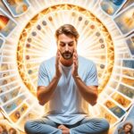 How do you interpret angel cards in a yearly forecast spread?