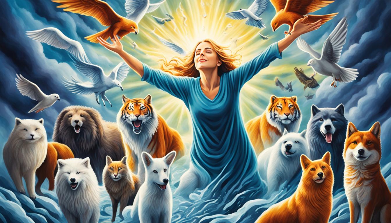 Can spirit animals help in overcoming negative emotions?