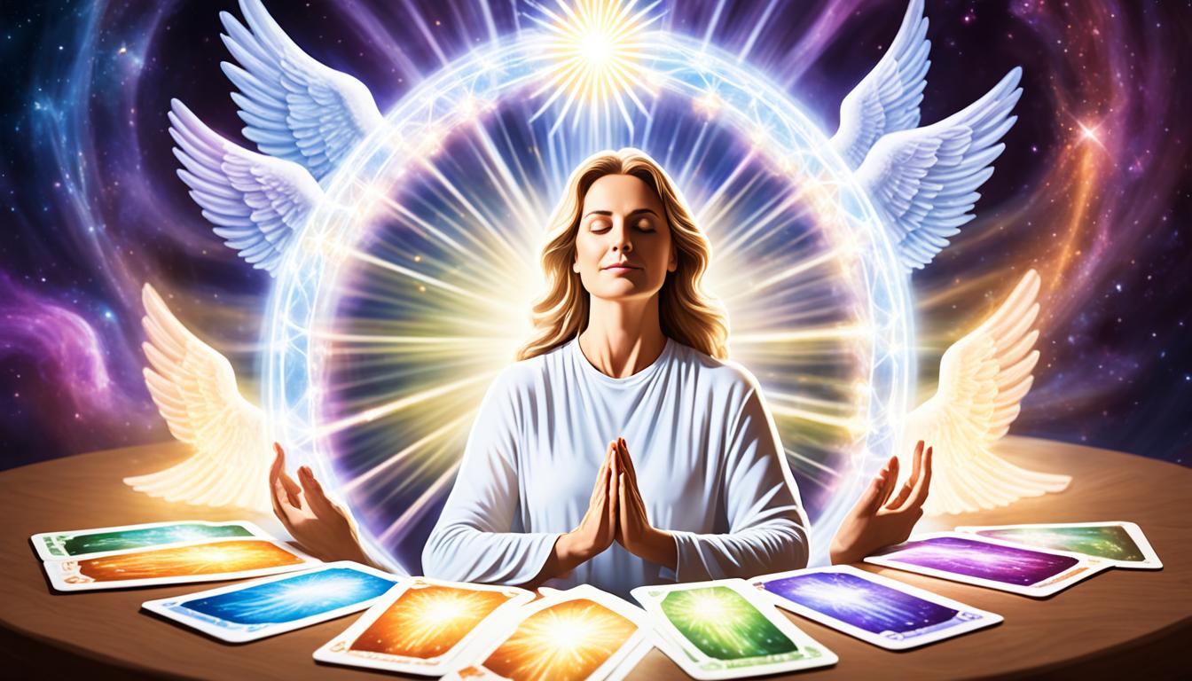 How do you interpret the energy of an angel card spread?