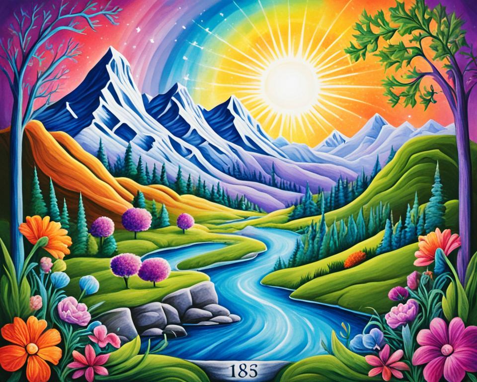 How do you interpret the meaning of the number 185 in numerology?