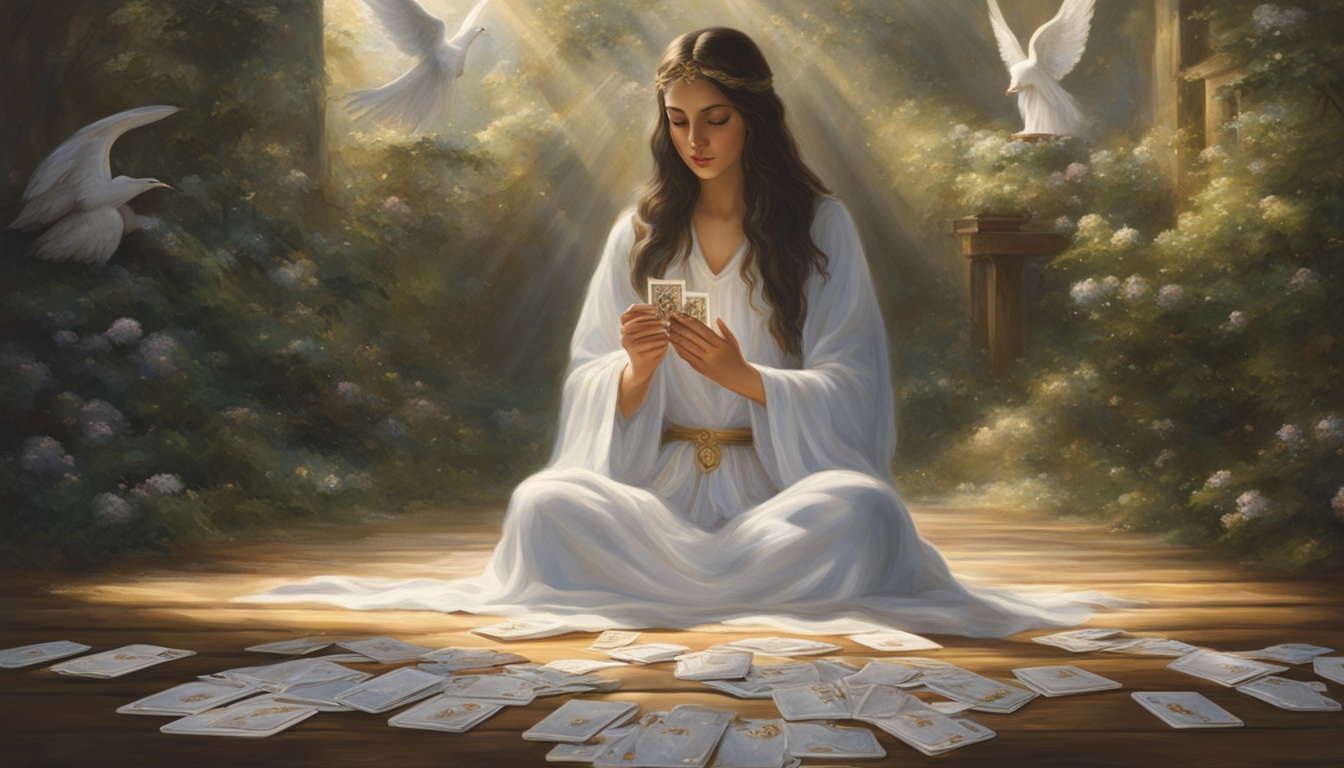 How do you meditate with angel cards?