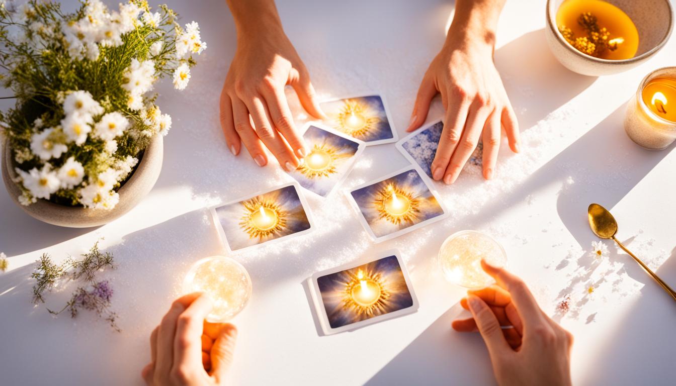 How do you perform a cleansing ritual for your angel cards?