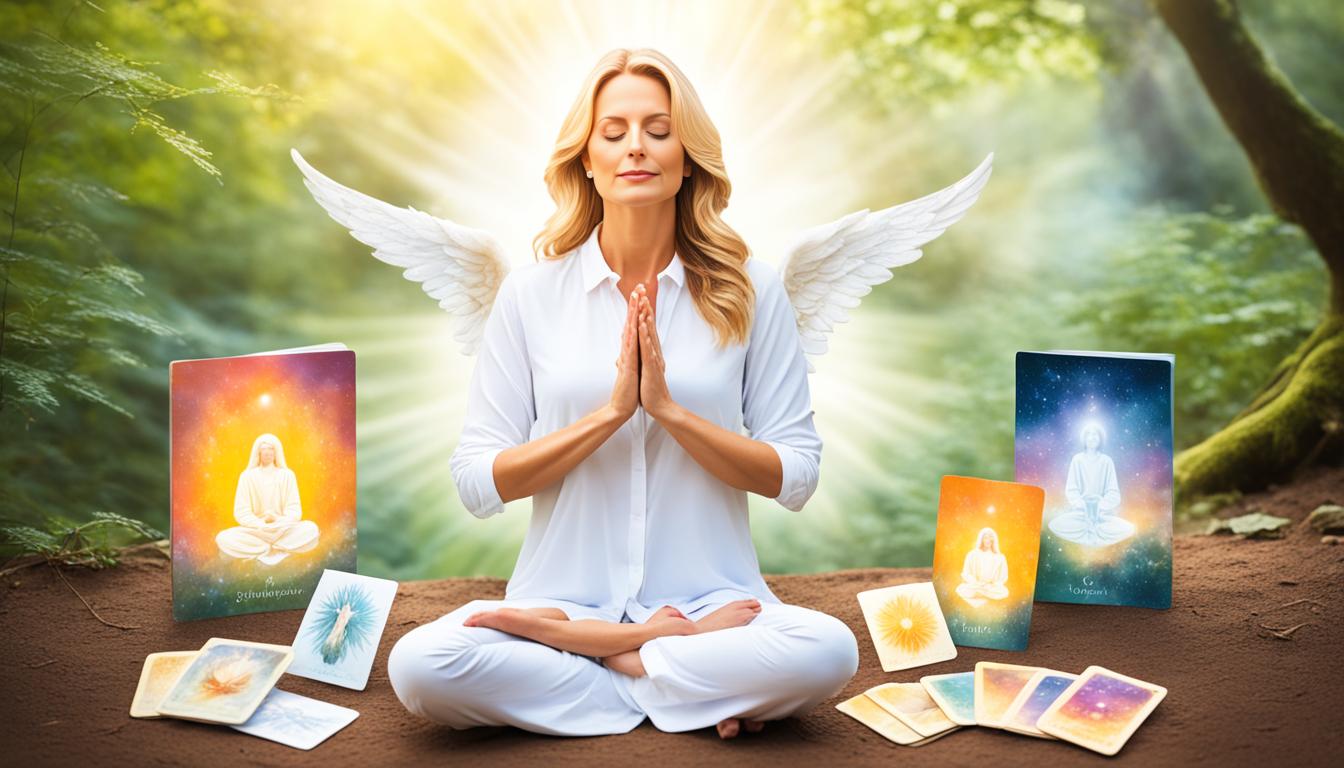 How do you prepare for an in-depth angel card reading?