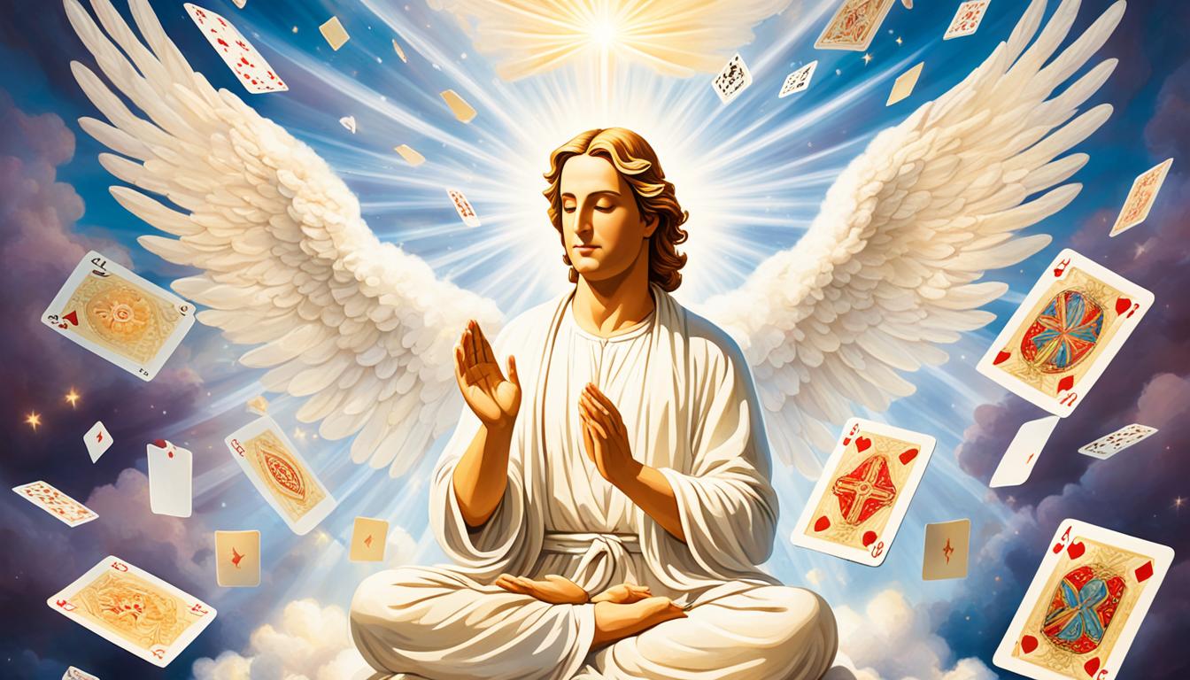 How do you use angel cards for meditation?