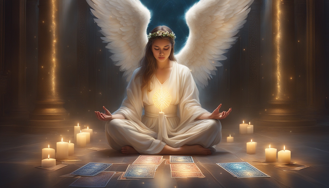 How do you use angel cards for spiritual exploration?