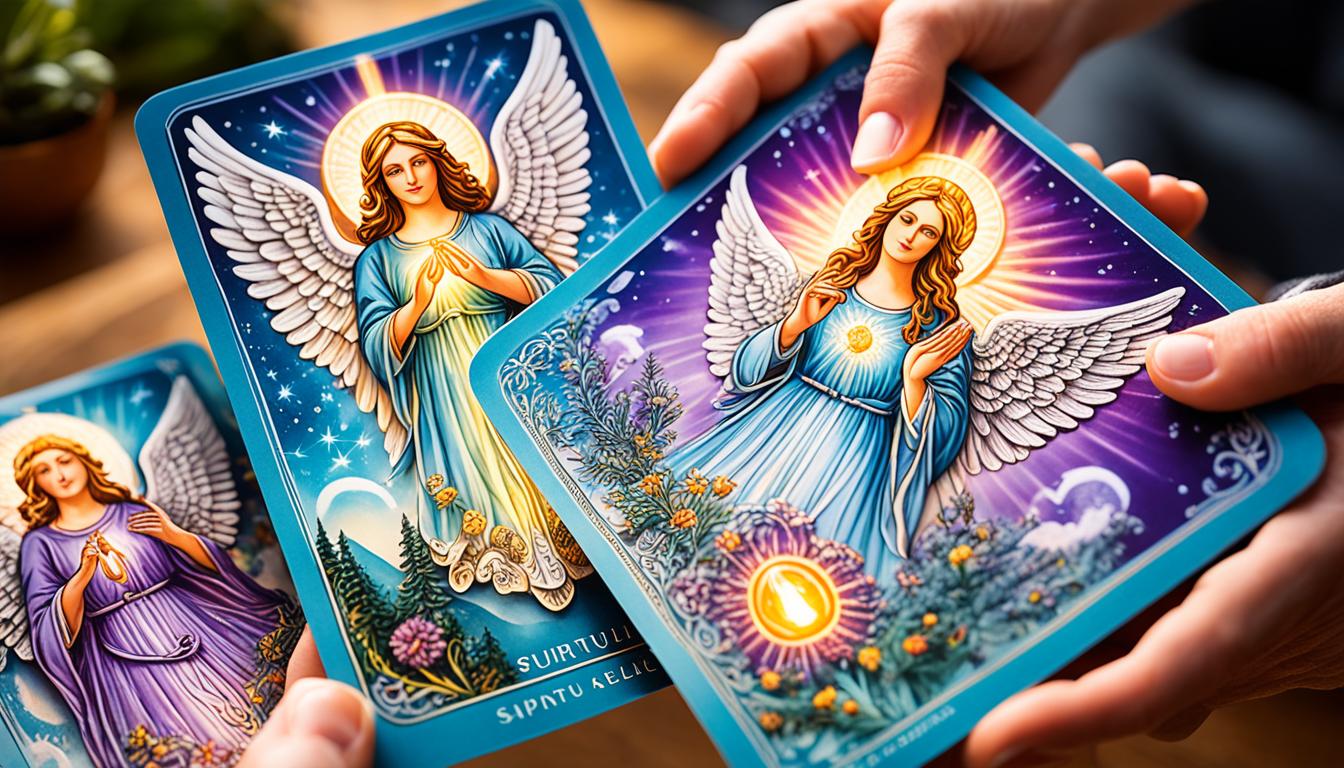 How do you use angel cards for spiritual guidance?