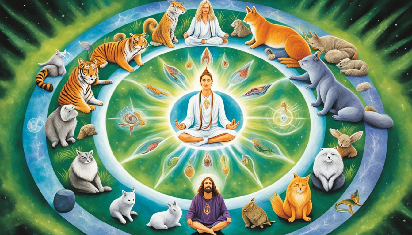 How do you work with spirit animals in guided meditations?