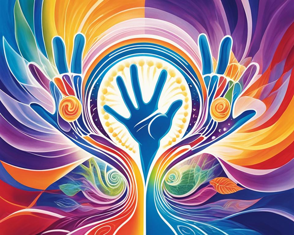 How does energy healing interact with the body's energy field?