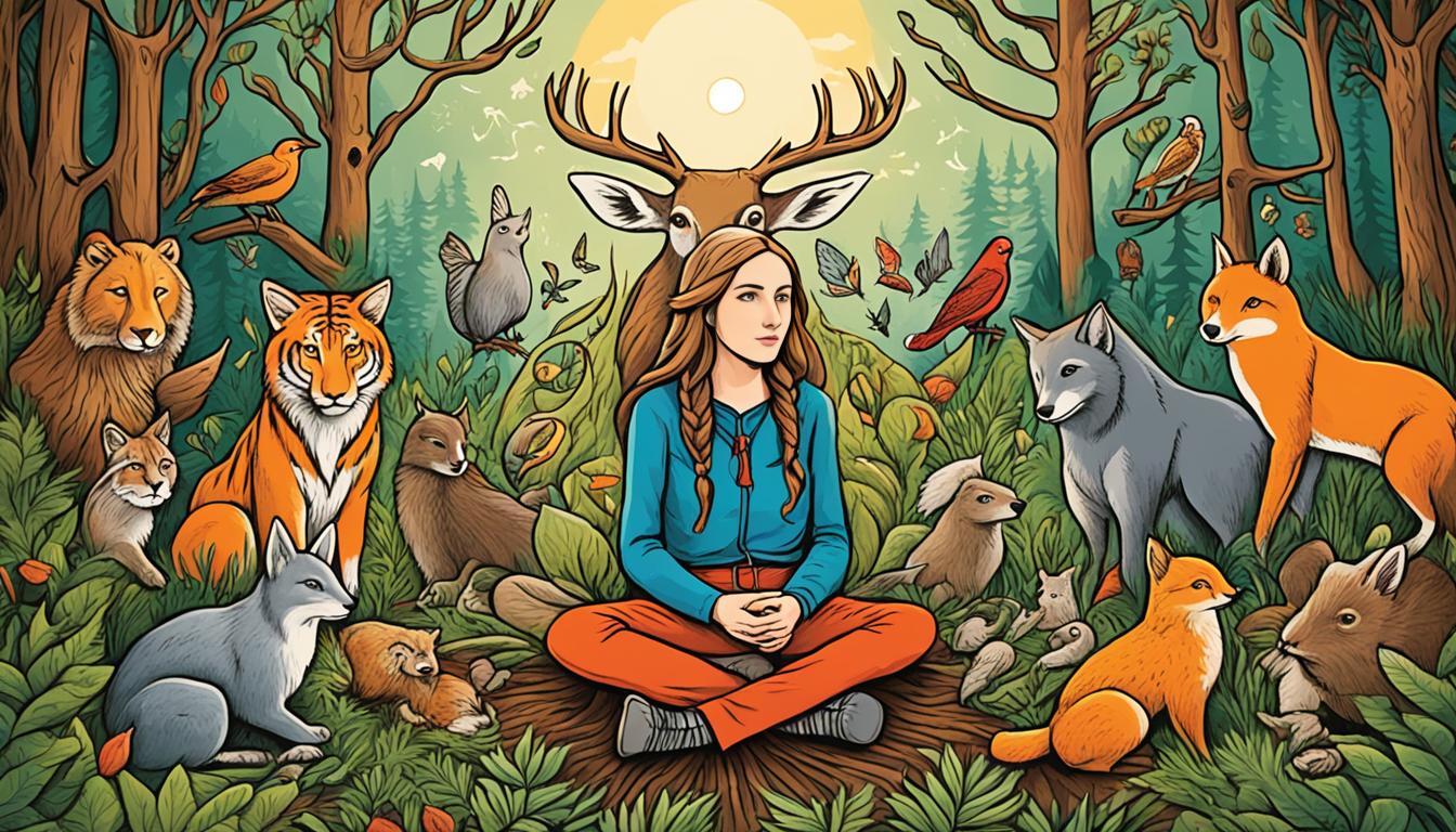 What is the significance of animal guides in folklore?