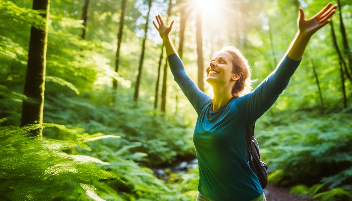 How do you use nature walks to cleanse your aura?