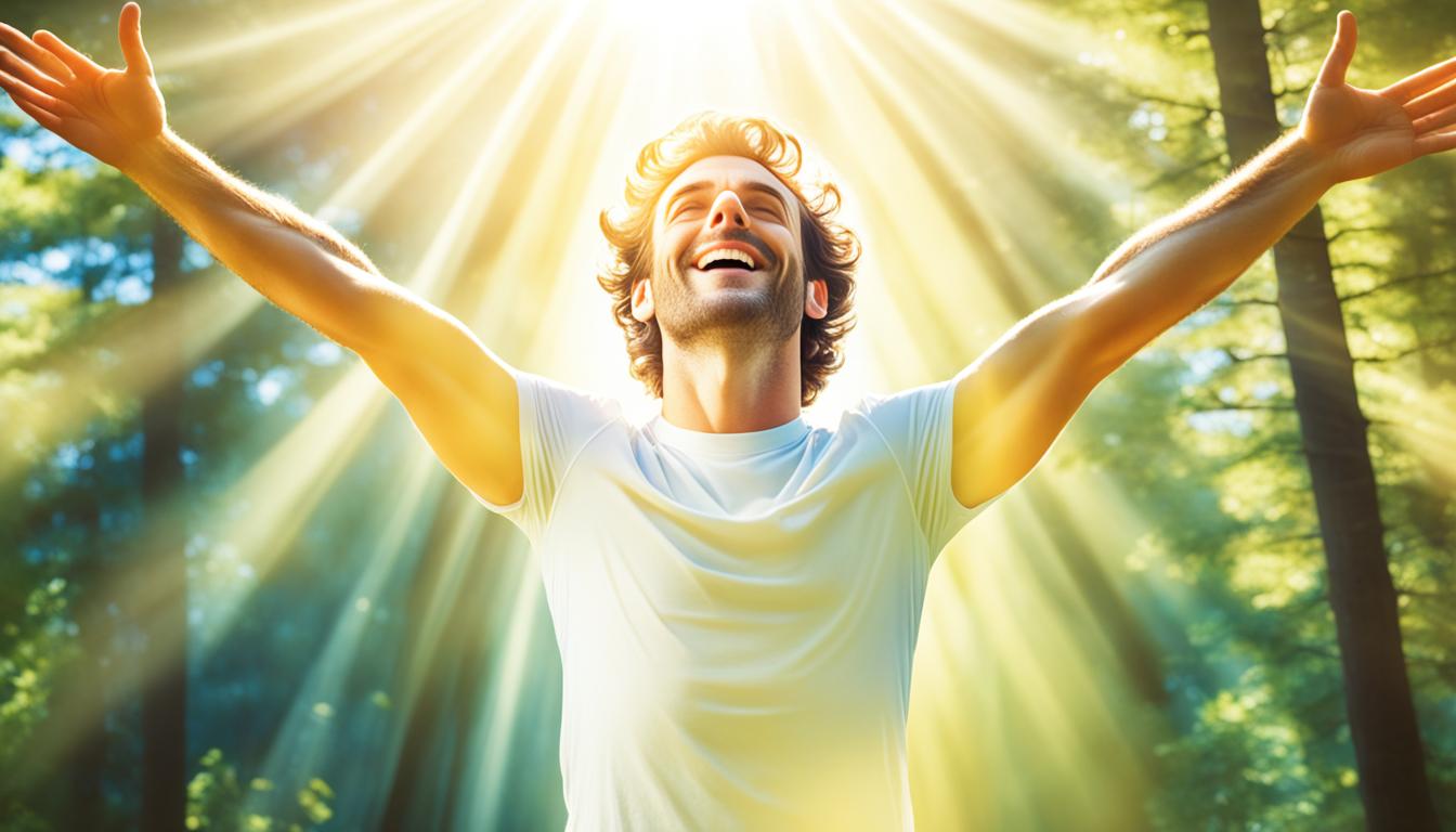 How do you use sunlight to enhance the clarity of your aura?