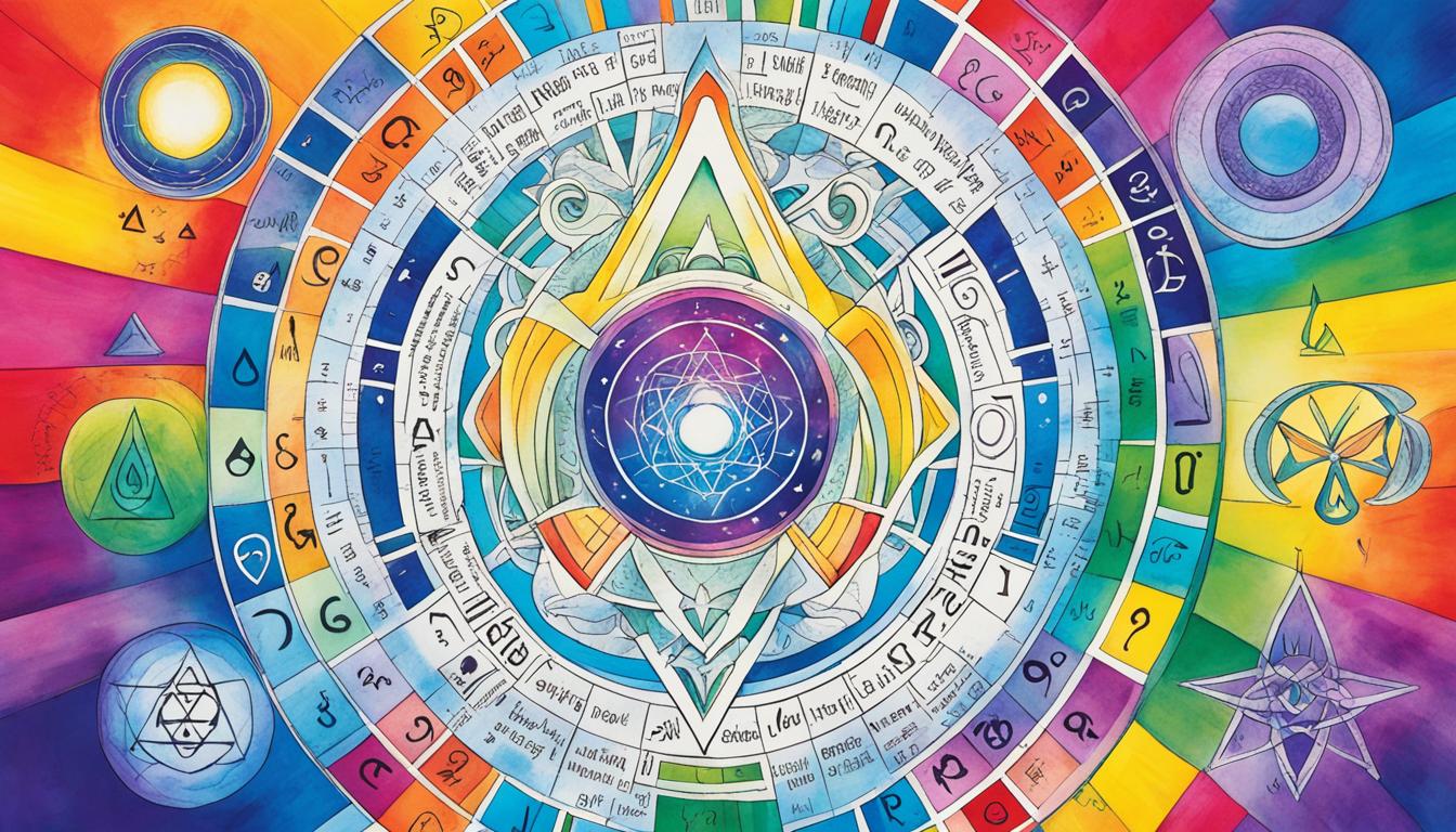 How do you use symbols to interpret auras?