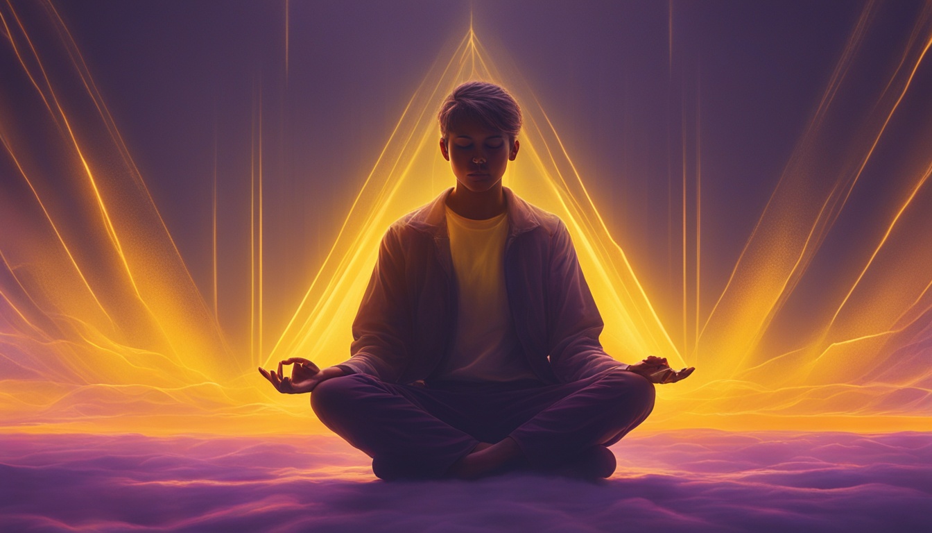 What does a yellow aura signify?