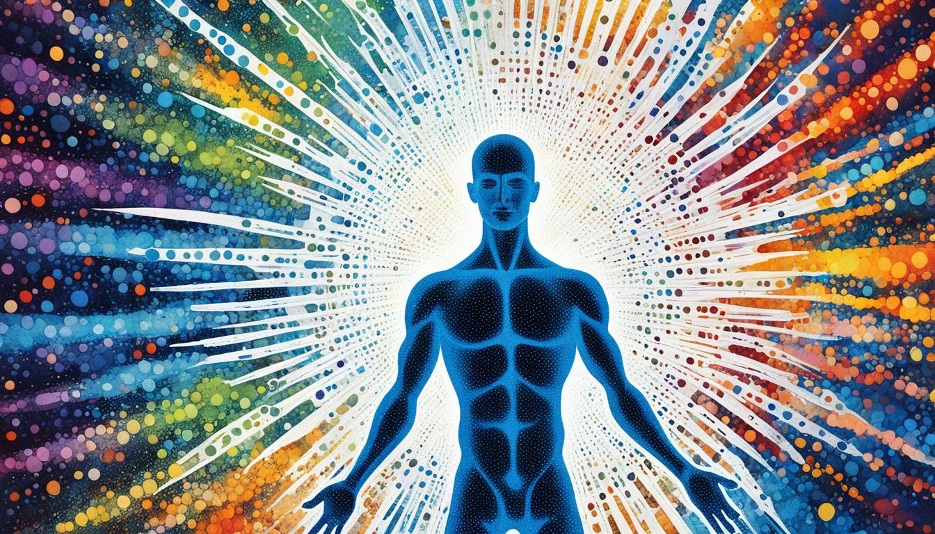 What does an aura with a dotted or speckled look signify?