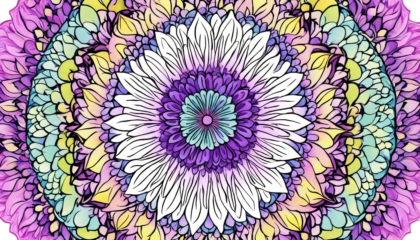 What does an aura with a floral pattern indicate?