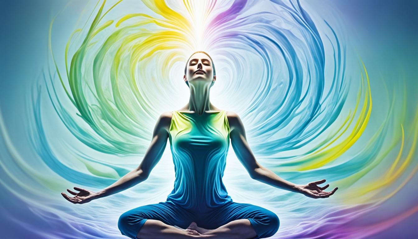 What does an aura with a flowing, fluid appearance indicate?