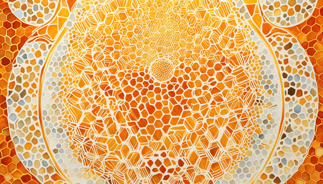 What does an aura with a honeycomb pattern mean?