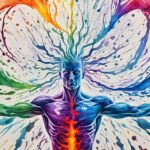 What does an aura with a jagged or irregular edge signify?