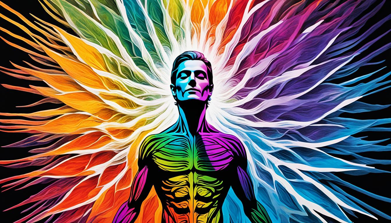 What does an aura with a layered appearance indicate?