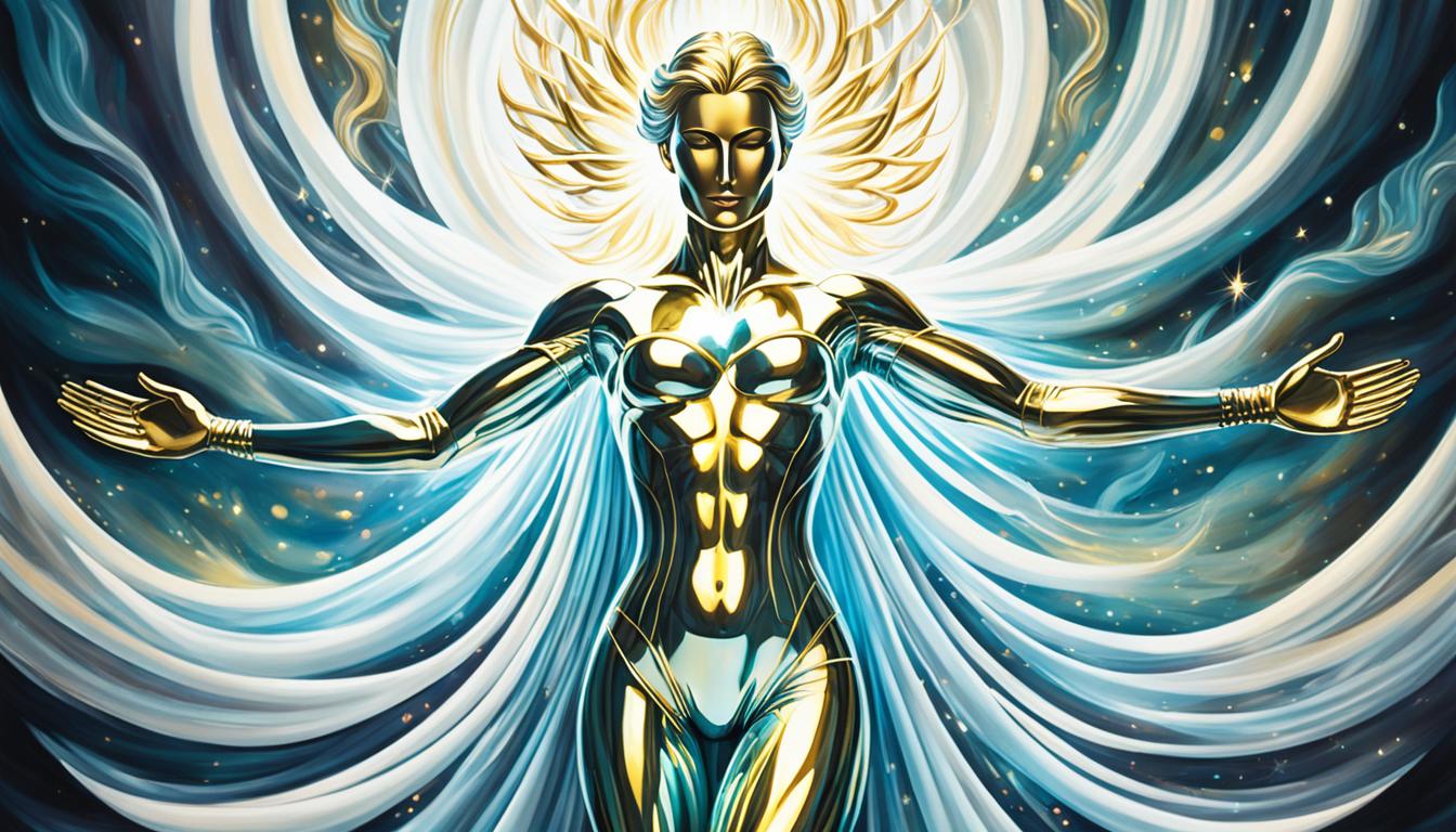 What does an aura with a metallic sheen mean?