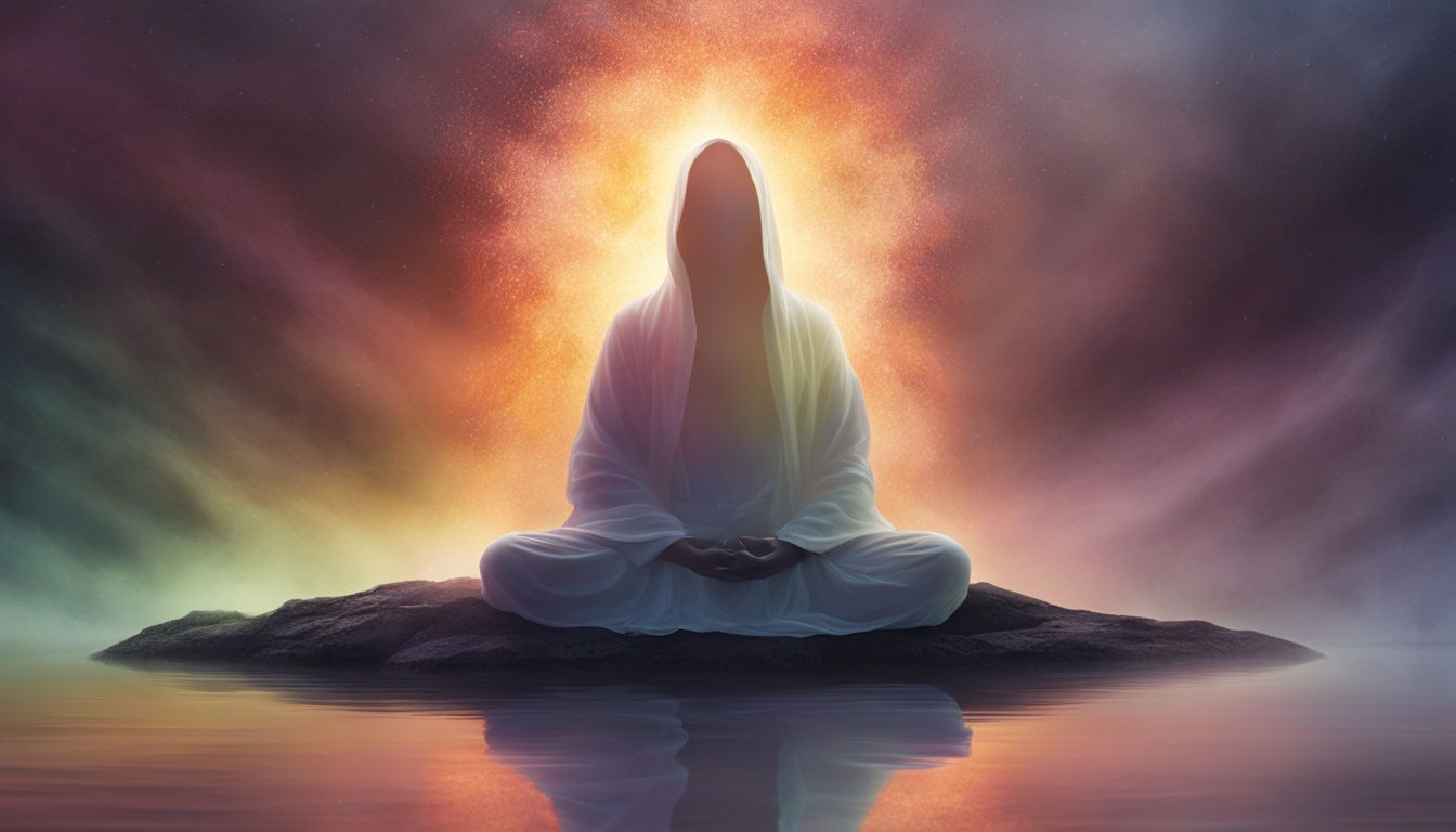 What does an aura with a mist-like quality mean?