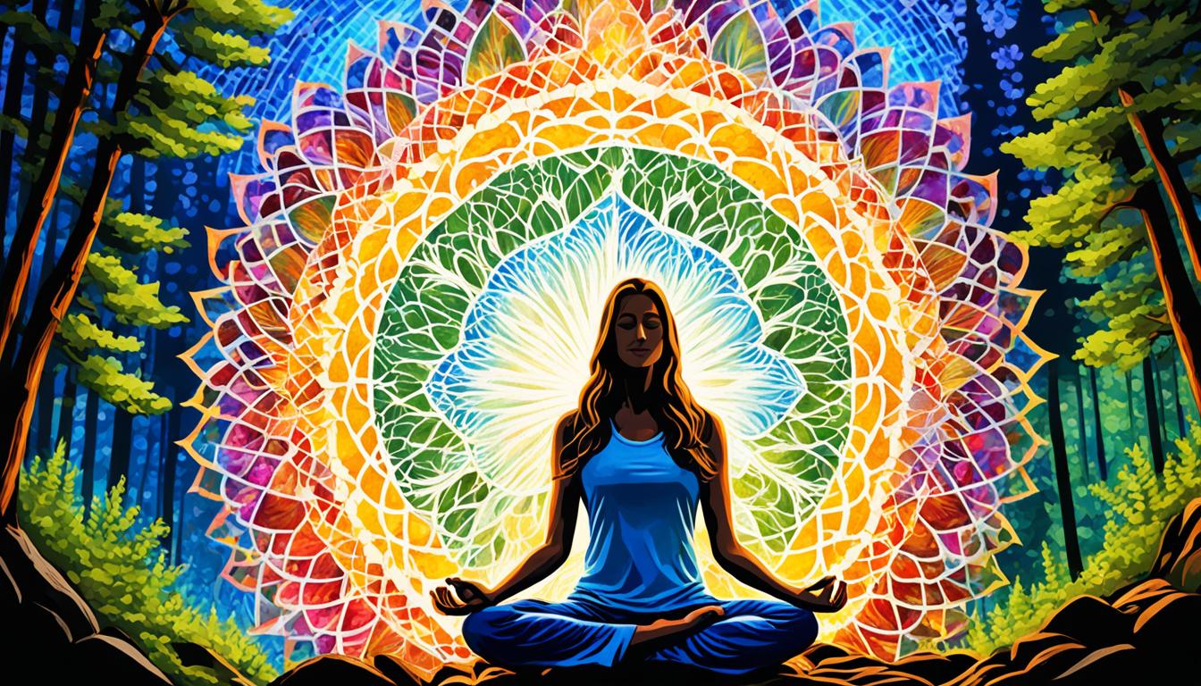 What does an aura with a mosaic pattern signify?