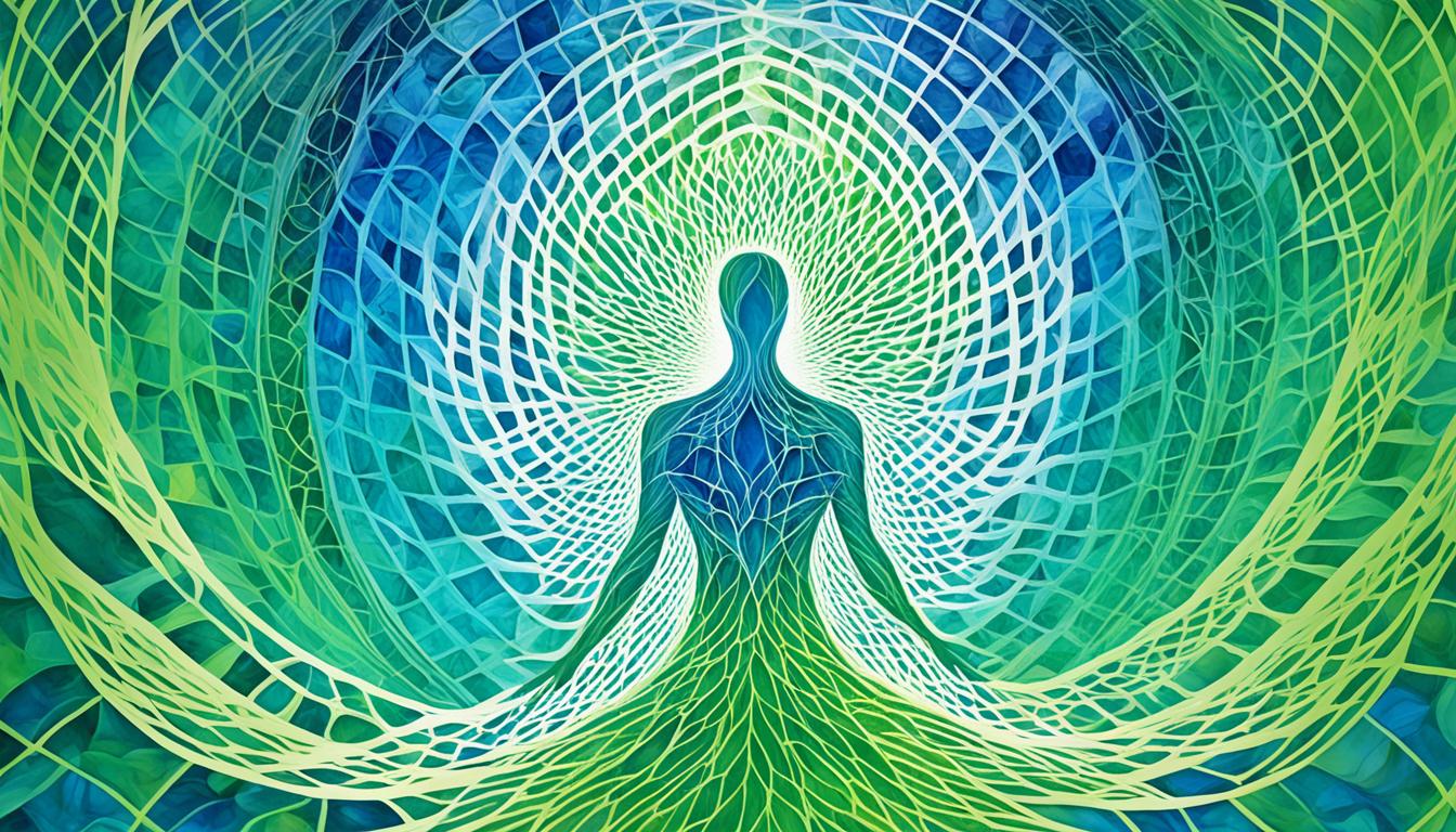 What does an aura with a net-like pattern indicate?