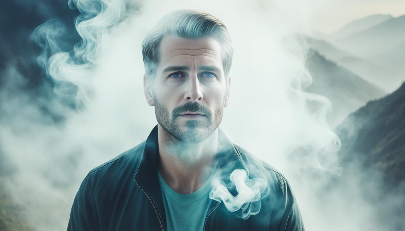 What does an aura with a smoky or hazy look indicate?