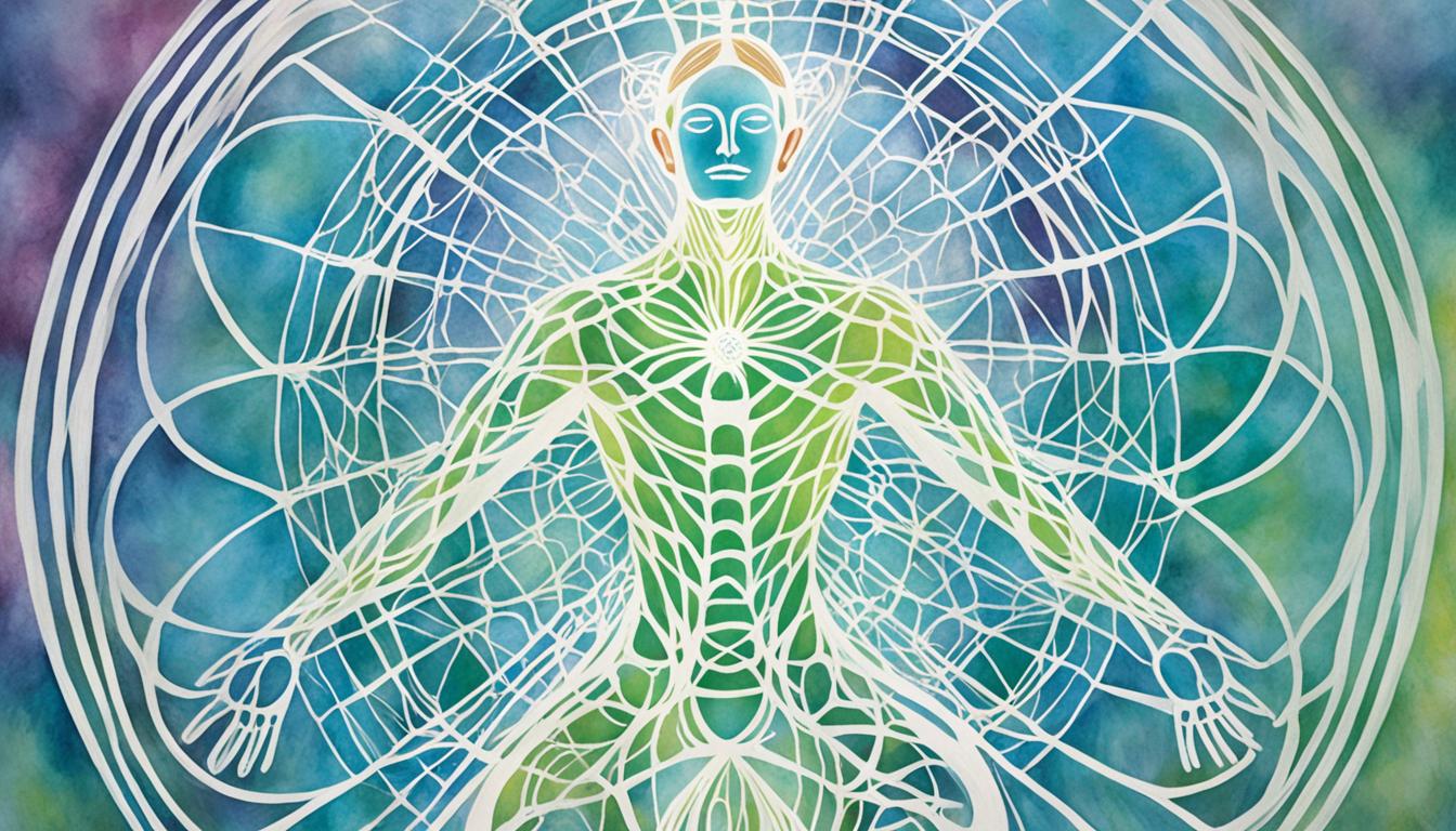 What does an aura with a web-like pattern mean?