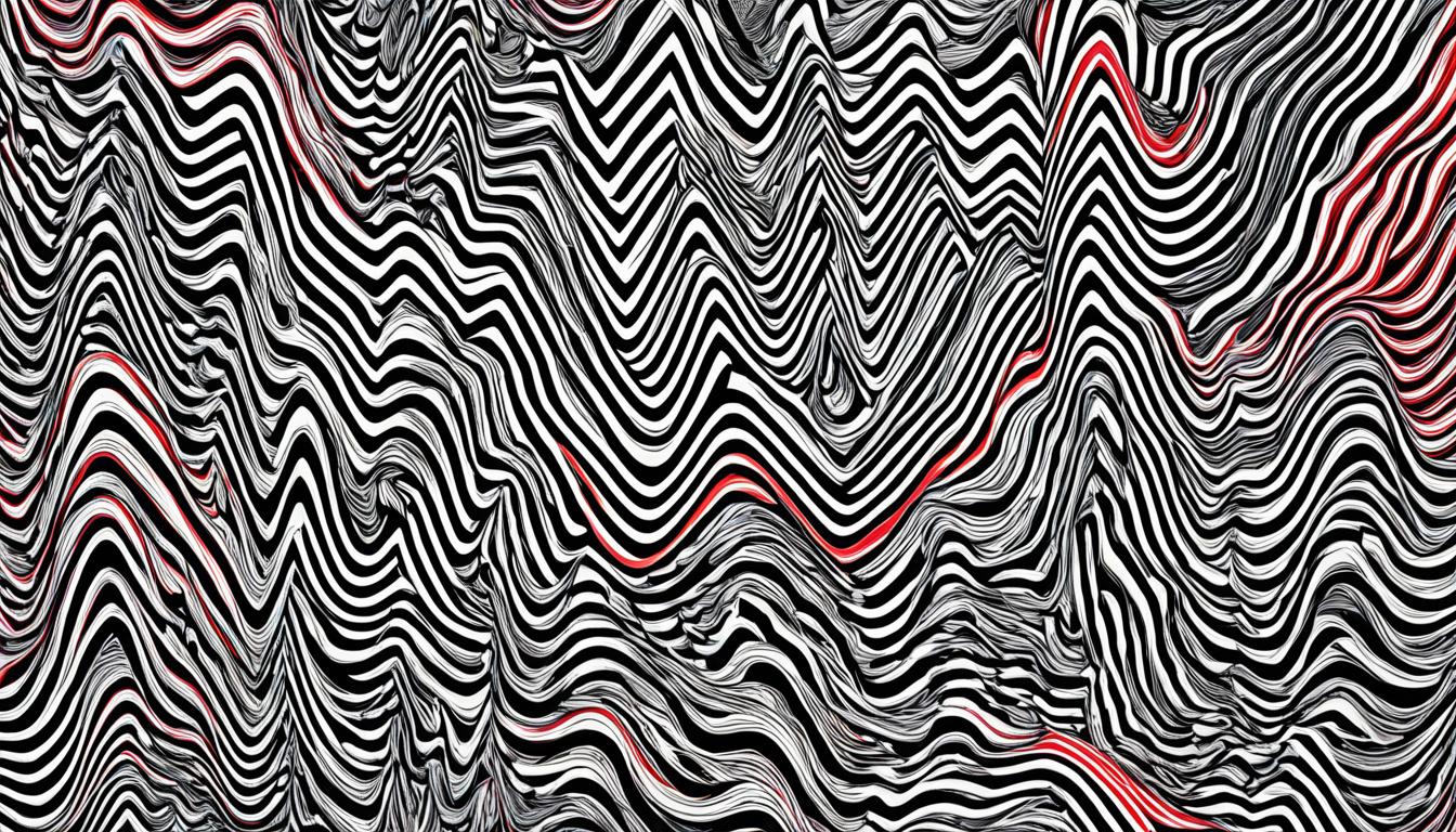 What does an aura with a zigzag appearance mean?