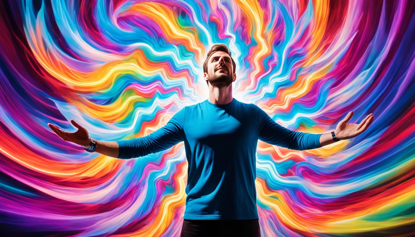 What does an aura with a zigzag pattern indicate?