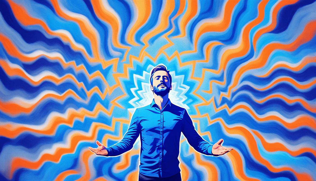 What does an aura with a zigzag pattern signify?