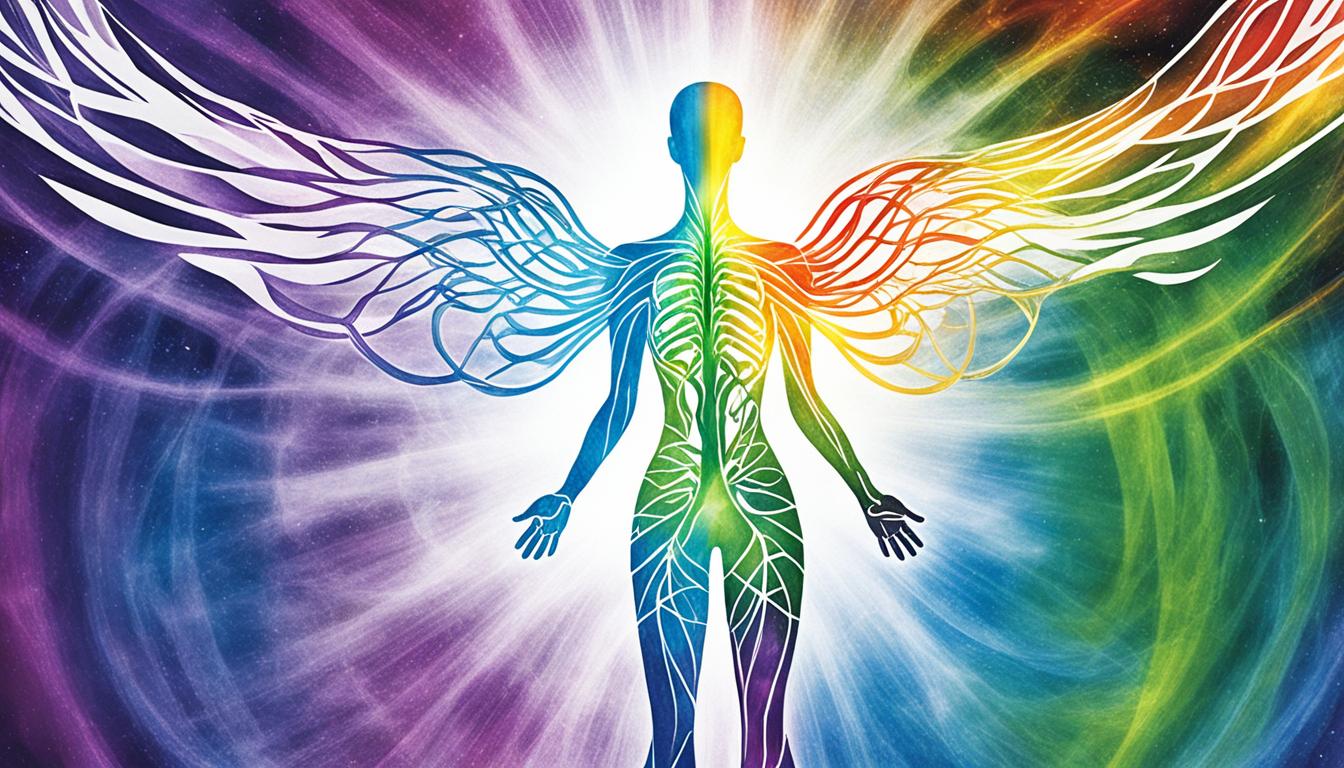 What is the connection between the aura and the physical body?