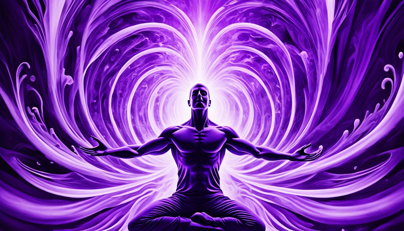 What is the meaning of a violet aura?