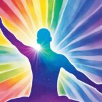 What is the significance of a rainbow aura?